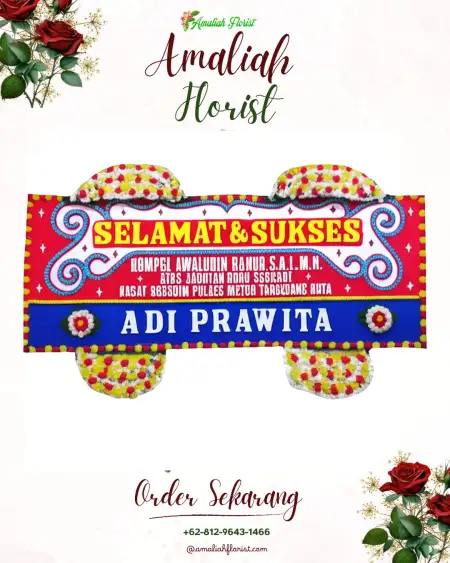Papan Bunga Ucapan Selamat Baleraksa